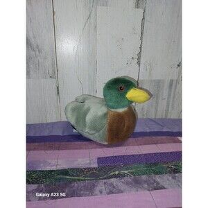 K&M Wild Republic Mallard Duck Plush Small Stuffed Bird 7" Soft Toy Sound Quacks